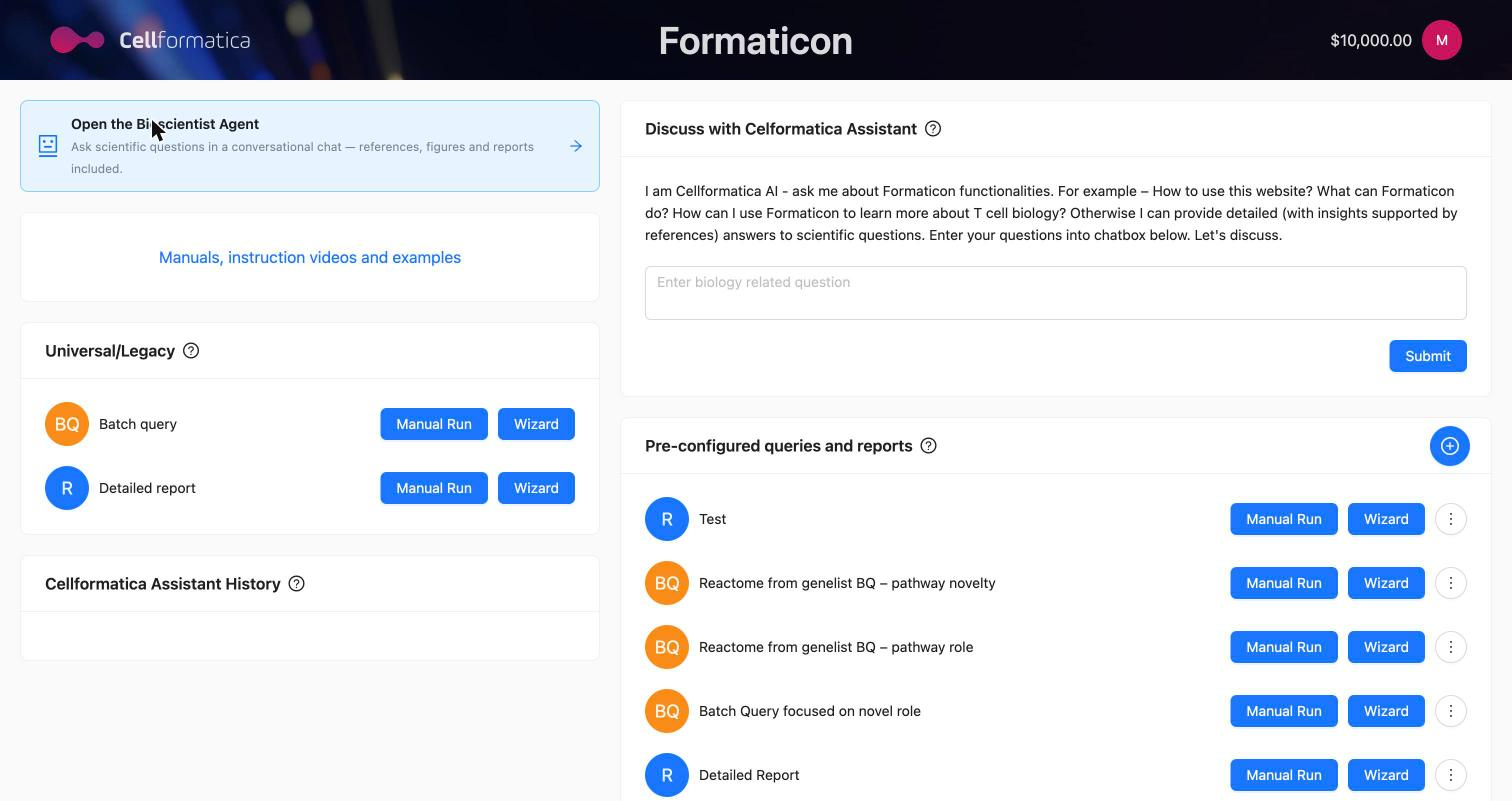 The Batch Query input form showing all required fields.